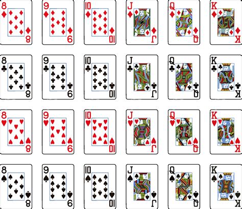 52 cards of poker